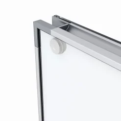 Sirhona Armoire de toilette en Aluminium Miroir multi-surfaces 65x65 cm Interrupteur tactile LED + Anti-buée + Prise rasoir
