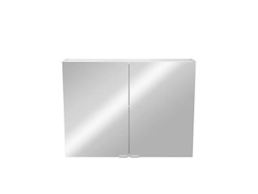 Armoire De Toilette|Meuble De Salle De Bains Faible Profondeur|GoodHome Armoire de toilette miroir l.80 x H.60 x P.15 cm, Imandra