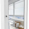 Armoire De Salle De Bains|Giantex Armoire de Toilette Murale Meuble Mural Salle de Bain en MDF Pente NC avec 1 Porte et Miroir Etagere de Rangement Blanche