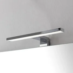 Kiamami Valentina Armoire De Toilette Murale 100 Cm Avec Tiroir Gris Lune Et Miroir 100X60