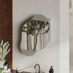 Pier Import Armoire de toilette organique taupe 1 miroir CODY