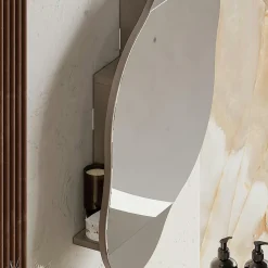 Pier Import Armoire de toilette organique taupe 1 miroir CODY