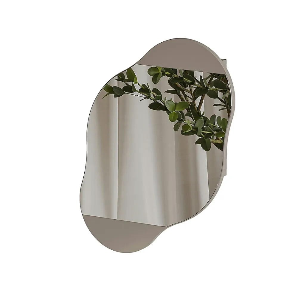 Pier Import Armoire de toilette organique taupe 1 miroir CODY