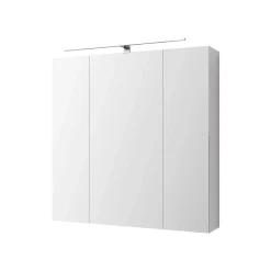 Armoire De Toilette|Meuble De Salle De Bains Faible Profondeur|Ml-Design Armoire de toilette salle de bain avec miroir et LED 72,4x72x15 cm