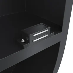 Armoire De Toilette|Sirhona Armoire de toilette 40x70cm+Touch+LED Tri-couleur Température+ Anti-buée+ Prise rasoir
