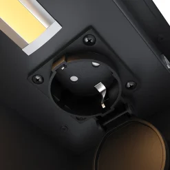 Armoire De Toilette|Sirhona Armoire de toilette Grand Rangement 60x75 cm + Interrupteur tactile + Température LED tricolore + Anti-buée + Prise rasoir