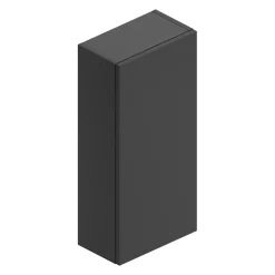 Ipiemme SRL Armoire haute de salle de bains l.35 x H.75 x P.20 cm noir mat, Pura+