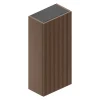 Armoire De Salle De Bains|Ipiemme SRL Armoire haute de salle de bains l.35 x H.75 x P.20 cm placage noyer strié, Pura+