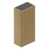 Ipiemme SRL Armoire haute de salle de bains l.35 x H.75 x P.20 cm effet chêne miel, Pura+