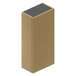 Ipiemme SRL Armoire haute de salle de bains l.35 x H.75 x P.20 cm effet chêne miel, Pura+