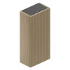 Ipiemme SRL Armoire haute de salle de bains l.35 x H.75 x P.20 cm placage chêne clair strié, Pura+