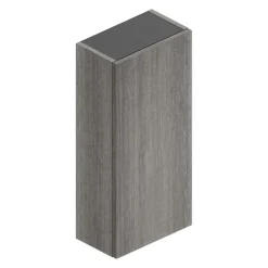 Ipiemme SRL Armoire haute de salle de bains l.35 x H.75 x P.20 cm effet chêne Metz, Pura+