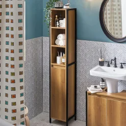 Sobuy Armoire Haute Placard de Rangement, BZR62-PF,