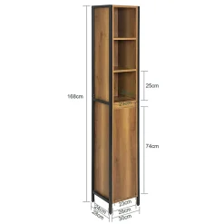 Sobuy Armoire Haute Placard de Rangement, BZR62-PF,