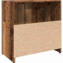 Meuble Wc|Vidaxl Armoire lavabo de salle de bain vieux bois 60x33x60 cm