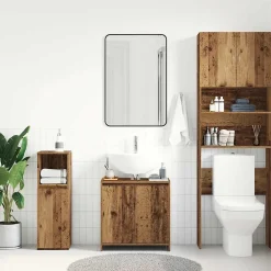 Vidaxl Armoire lavabo de salle de bain vieux bois 60x33x60 cm