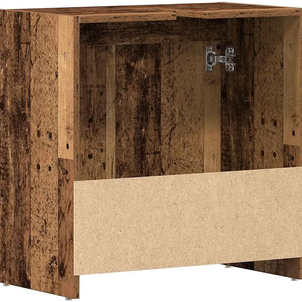 Vidaxl Armoire lavabo de salle de bain vieux bois 60x33x60 cm