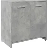 Vidaxl Armoire lavabo de salle de bain gris béton 60x33x60 cm