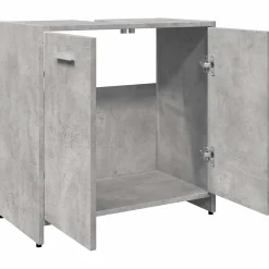 Vidaxl Armoire lavabo de salle de bain gris béton 60x33x60 cm