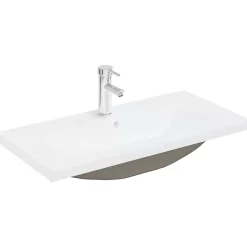 Meuble Wc|Vidaxl Armoire lavabo de salle de bain avec bassin intégré et robinet