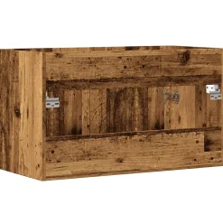 Meuble Wc|Vidaxl Armoire lavabo de salle de bain vieux bois bois d'ingénierie
