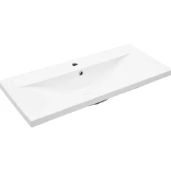 Vidaxl Armoire lavabo de salle de bain avec bassin intégré gris béton