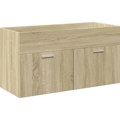 Meuble Wc|Vidaxl Armoire lavabo de salle de bain et bassin intégré chêne sonoma