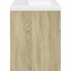 Meuble Wc|Vidaxl Armoire lavabo de salle de bain et bassin intégré chêne sonoma