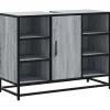 Meuble Wc|Vidaxl Armoire lavabo de salle de bain sonoma gris bois d'ingénierie