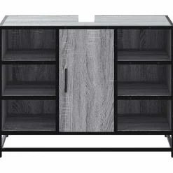 Meuble Wc|Vidaxl Armoire lavabo de salle de bain sonoma gris bois d'ingénierie