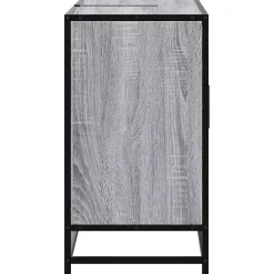 Meuble Wc|Vidaxl Armoire lavabo de salle de bain sonoma gris bois d'ingénierie