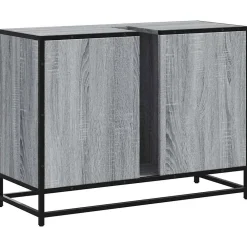 Meuble Wc|Vidaxl Armoire lavabo de salle de bain sonoma gris bois d'ingénierie
