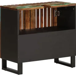 Vidaxl Armoire lavabo de salle de bain 62x34x58cm bois massif d'acacia