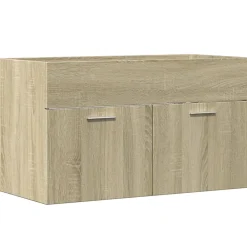 Vidaxl Armoire lavabo de salle de bain chêne sonoma bois d'ingénierie