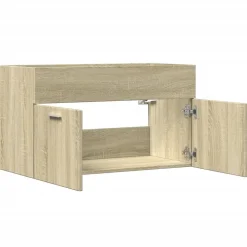 Vidaxl Armoire lavabo de salle de bain chêne sonoma bois d'ingénierie