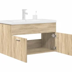 Vidaxl Armoire lavabo de salle de bain et vasque et robinet intégrés