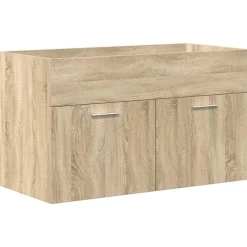 Vidaxl Armoire lavabo de salle de bain et vasque et robinet intégrés