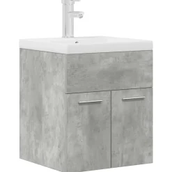 Vidaxl Armoire lavabo de salle de bain avec bassin intégré et robinet