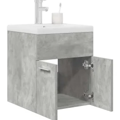 Vidaxl Armoire lavabo de salle de bain avec bassin intégré et robinet