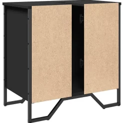 Meuble Wc|Vidaxl Armoire lavabo de salle de bain noir 60x35x60 cm