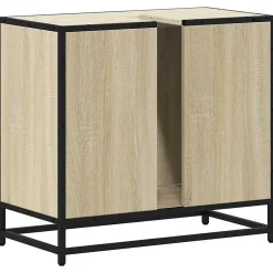 Vidaxl Armoire lavabo de salle de bain chêne sonoma bois d'ingénierie