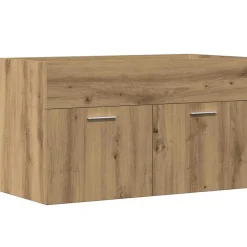 Meuble Wc|Vidaxl Armoire lavabo de salle de bain chêne artisanal bois ingénierie