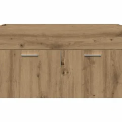 Meuble Wc|Vidaxl Armoire lavabo de salle de bain chêne artisanal bois ingénierie