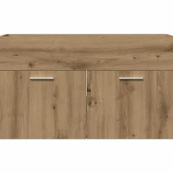 Meuble Wc|Vidaxl Armoire lavabo de salle de bain chêne artisanal bois ingénierie
