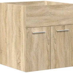 Vidaxl Armoire lavabo de salle de bain et vasque et robinet intégrés