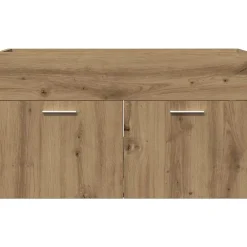 Vidaxl Armoire lavabo de salle de bain chêne artisanal bois ingénierie