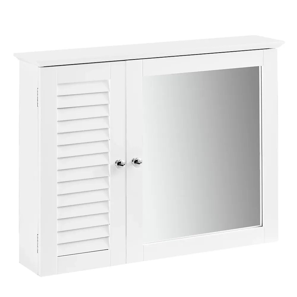 Armoire De Toilette|Meuble De Salle De Bains Faible Profondeur|Sobuy Armoire Miroir Meuble Haut de Salle de Bain Armoire Suspendue, BZR55-W,