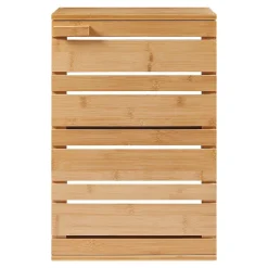 Armoire De Toilette|[En.Casa] Armoire murale de salle de bain Epind bambou 50 x 33 x 20 cm naturel
