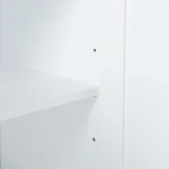 Armoire De Salle De Bains|Meuble De Salle De Bains Faible Profondeur|[En.Casa] Armoire murale de salle de bain Karlsoey avec miroir MDF PVC effet rotin 50 x 60 x 15 cm blanc en.casa
