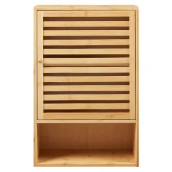 [En.Casa] Armoire murale de salle de bain Gjesdal bambou 60 x 40 x 20 cm naturel en.casa